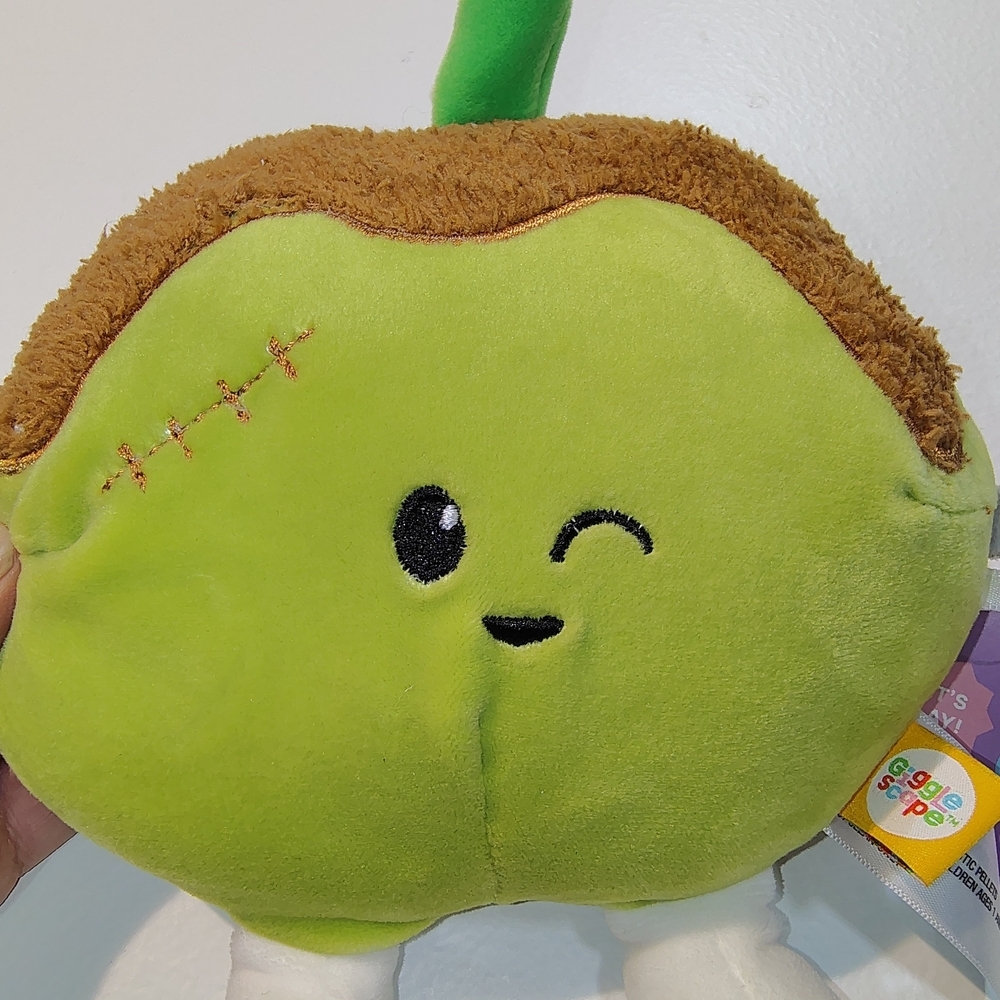 Giggle Scape Halloween Plush Caramel Green Apple New - Picture 7 of 8